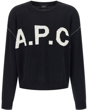 A.P.C. Logo Jumper - Blue
