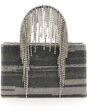 Kara Bag With Crystals - Grey