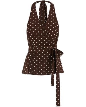 P.A.R.O.S.H. 'sbillo' Top - Brown