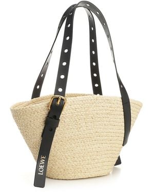 トートバッグ LOEWE 'Punch Hole' mini shopping bag PUNCH HOLE SHOPPER MINI – HIRSHLEIFERS