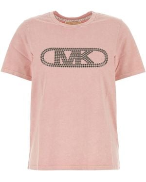MICHAEL Michael Kors Rose Cotton T-Shirt - Pink