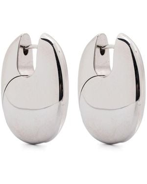 Tom Wood Fabric Earrings - White