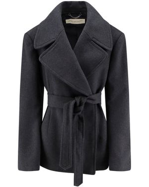 Dries Van Noten Cotton Blend Coat - Black