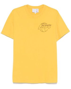 Maison Labiche X Nba Cotton T Shirts - Yellow