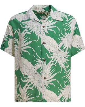 Sun Surf Island Pineapple Shirts Green