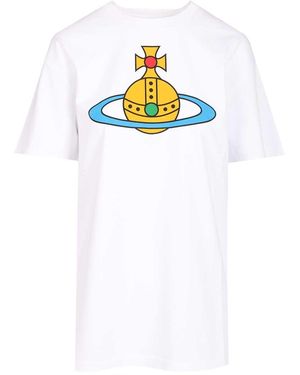 Vivienne Westwood Oversized Orb T-Shirt - White