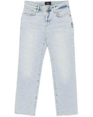Seven7 Cropped Calie Jeans - Blue