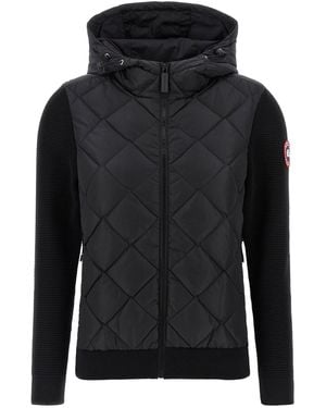 Canada Goose Hybridge Quilted Knit Puffer Jackets - Black