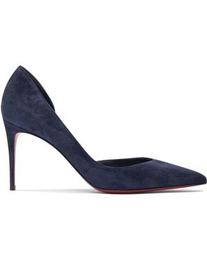 Christian Louboutin Iriza 85 Veau Velours/lining Heeled Shoes Blue