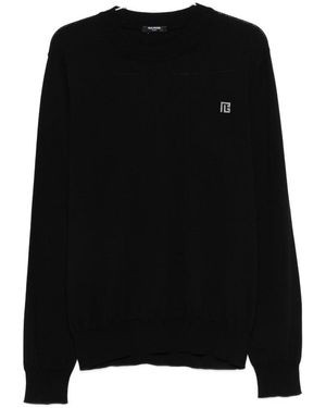 Balmain Sweaters Black
