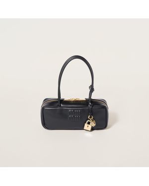 Miu Miu Balck Beau Leather Bag - Black