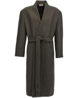 Fear Of God Lapelless' Coat - Black