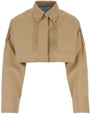 Prada Poplin Shirt - Natural