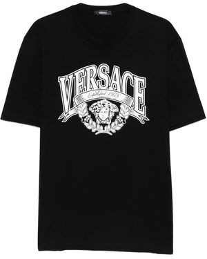 Versace T Shirt Cotone-Uomo - Nero