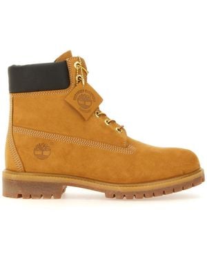 Timberland Stivale Stringato Impermeabile - Brown