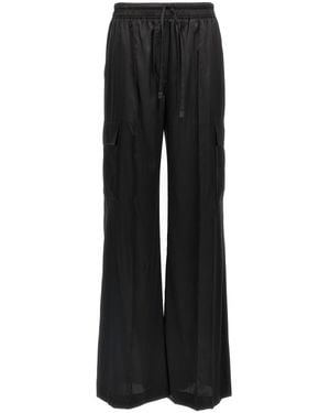 Tom Ford Cargo Silk Pantaloni Nero-Donna