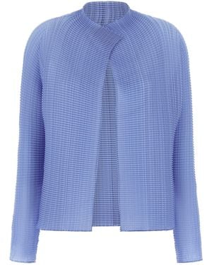 Issey Miyake Wooly Pleats-66 Sweaters And Cardigans Light - Blue