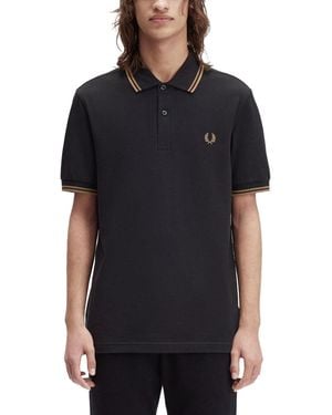 Fred Perry Polo With Logo - Black