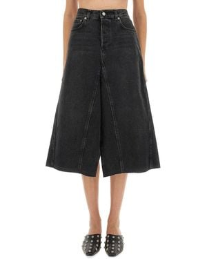 Haikure Cotton Skirts - Black
