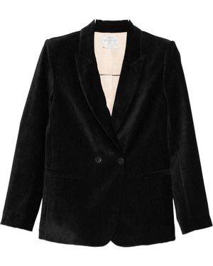 Forte Forte Velvet Double-Breasted Jacket - Black