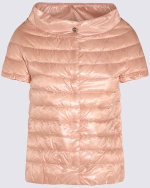 Herno Coats Light And Natural - Pink