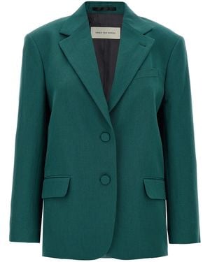 Dries Van Noten Birdy Blazer And Suits Verde-Donna