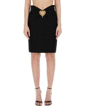 Moschino Heart Skirt - Black