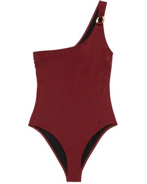 Anjuna One-Shoulder One-Piece Swimsuit - Red