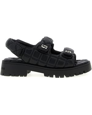 Marc Jacobs The Quilted Sunny Sandali Nero-Donna
