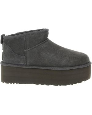 UGG Classic Ultra Mini Platform Stivali E Stivaletti Grigio-Donna