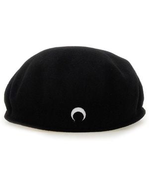 Marine Serre Cap With Logo - Black