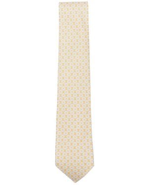 Ferragamo Ties Neutri, Giallo-Uomo - Bianco
