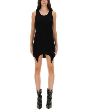 Jean Paul Gaultier Dress With Garter Detail-Donna - Nero