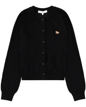 Maison Kitsuné "baby Fox" Cardigan - Black
