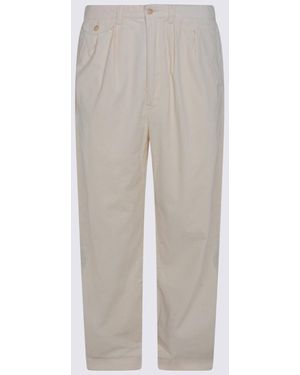 Polo Ralph Lauren White Cotton Pants - Grey