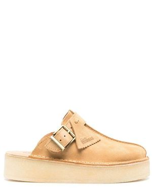 Clarks Leather Clutch Bags - Natural