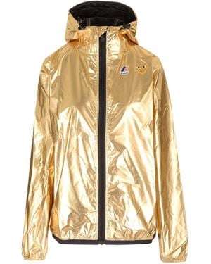 COMME DES GARÇONS PLAY K-Way Jacket Jackets - Metallic
