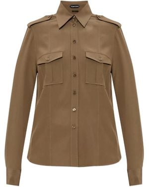 Tom Ford Silk Shirt - Green