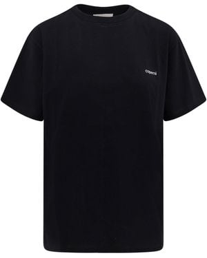 Coperni Knitted Boxy Tee Cotton T-Shirt - Black