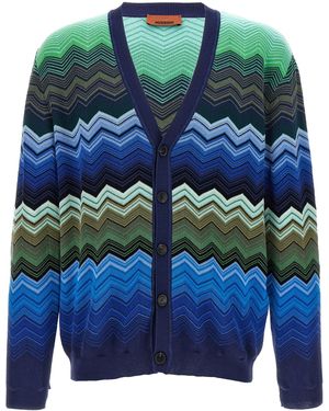 Missoni Zigzag Cardigan - Blue