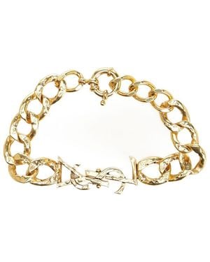 Saint Laurent "Cassandre" Chain Bracelet - Metallic