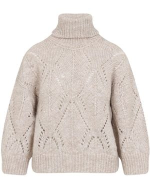 Peserico Alpaca Pullover-Donna - Grigio