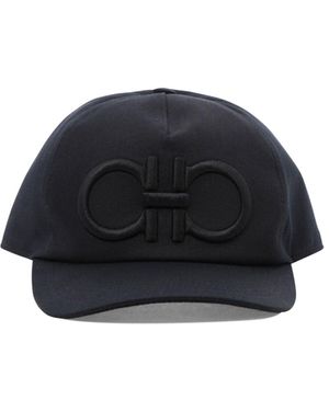 Ferragamo Cappelli Nero-Uomo - Blu