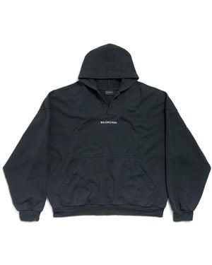 Balenciaga Felpa Polo Back - Blu