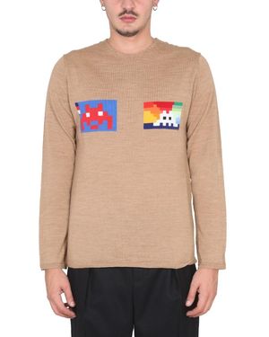 Comme Des Garcon Shirt Wool Jersey.-Uomo - Rosa