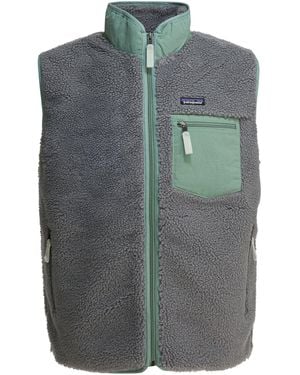 Patagonia "Classic Retro-X Fleece" Sleeveless Jacket - Gray