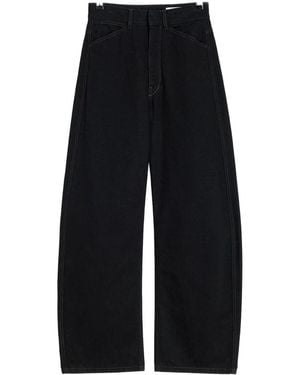 Lemaire Pantaloni Pelle-Donna - Nero