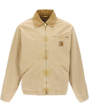 Carhartt Og Detroit Puffer Jackets Beige - Natural
