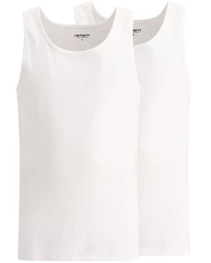 Carhartt Set Of 2 Ribbed Tank Tops - White