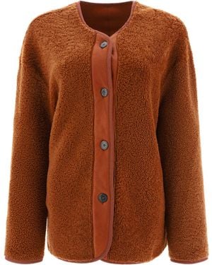 Giovi Shearing Reversible Jacket Jackets - Brown
